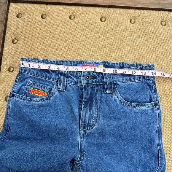 Empyre Denim Baggie Jeans Blue Pockets Adjustable Waist Skate Size 26 - Picture 9 of 10